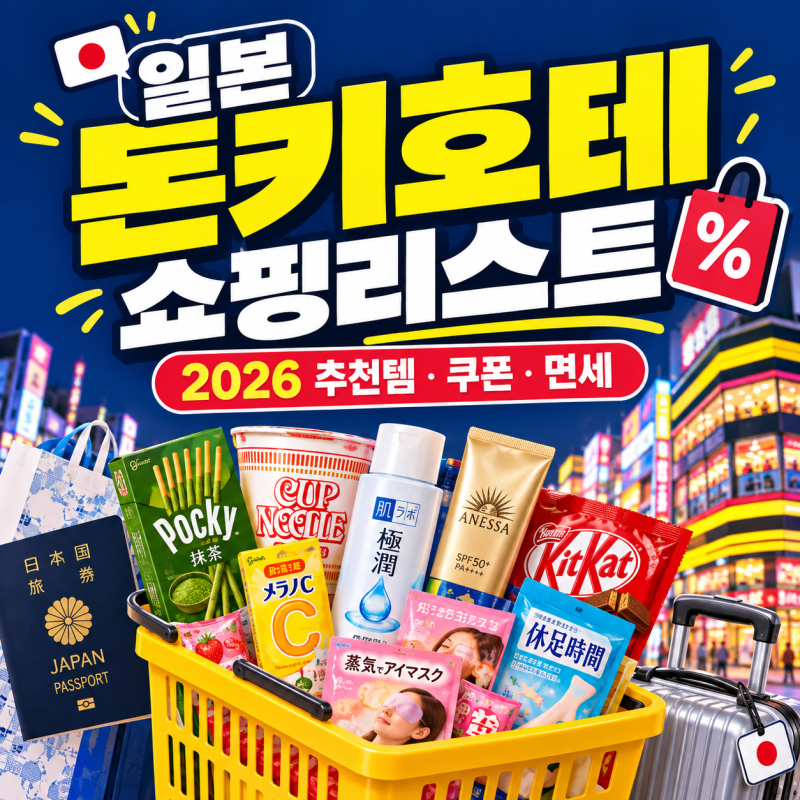 일본 돈키호테 쇼핑리스트 추천템, 할인쿠폰과 면세 방법까지