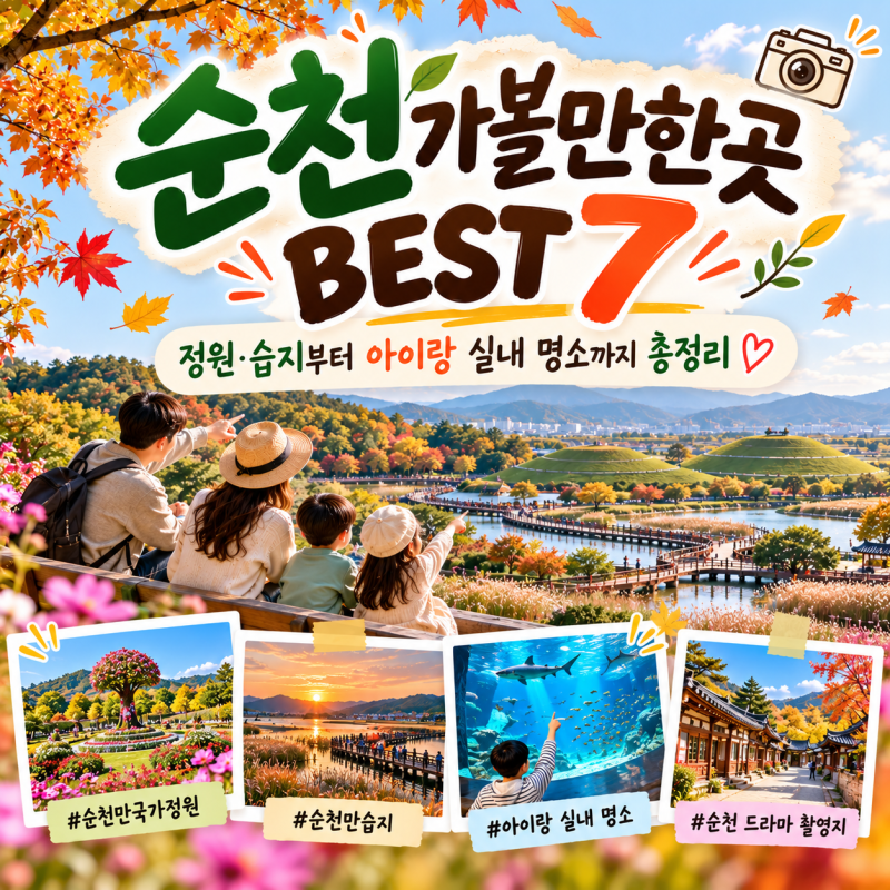순천 가볼만한곳 BEST 7｜정원·습지부터 아이랑 실내 명소까지 총정리