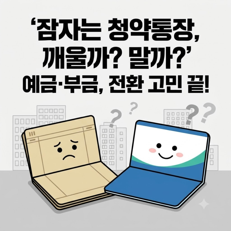 "10년 넘게 묵힌 청약부금인데 바꿀까?" 주택청약종합저축 전환 손해와 혜택 비교