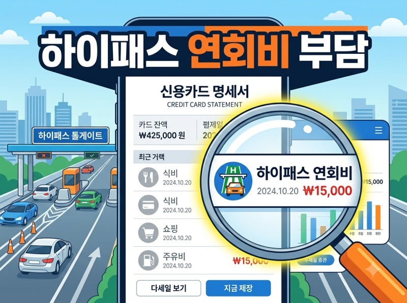 매달 고속도로 타지도 않는데 연회비가? '연회비 없는 후불 하이패스 카드'의 숨은 진실