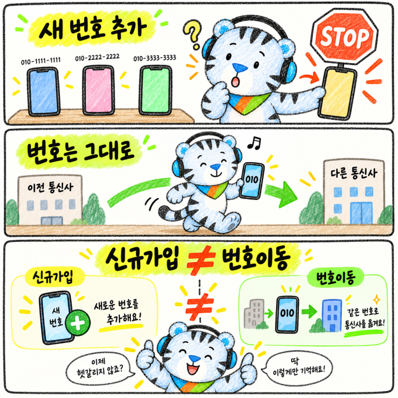 다회선 제한 번호이동, 새 번호가 막혔다고 기존 번호까지 못 옮기는 건 아닙니다