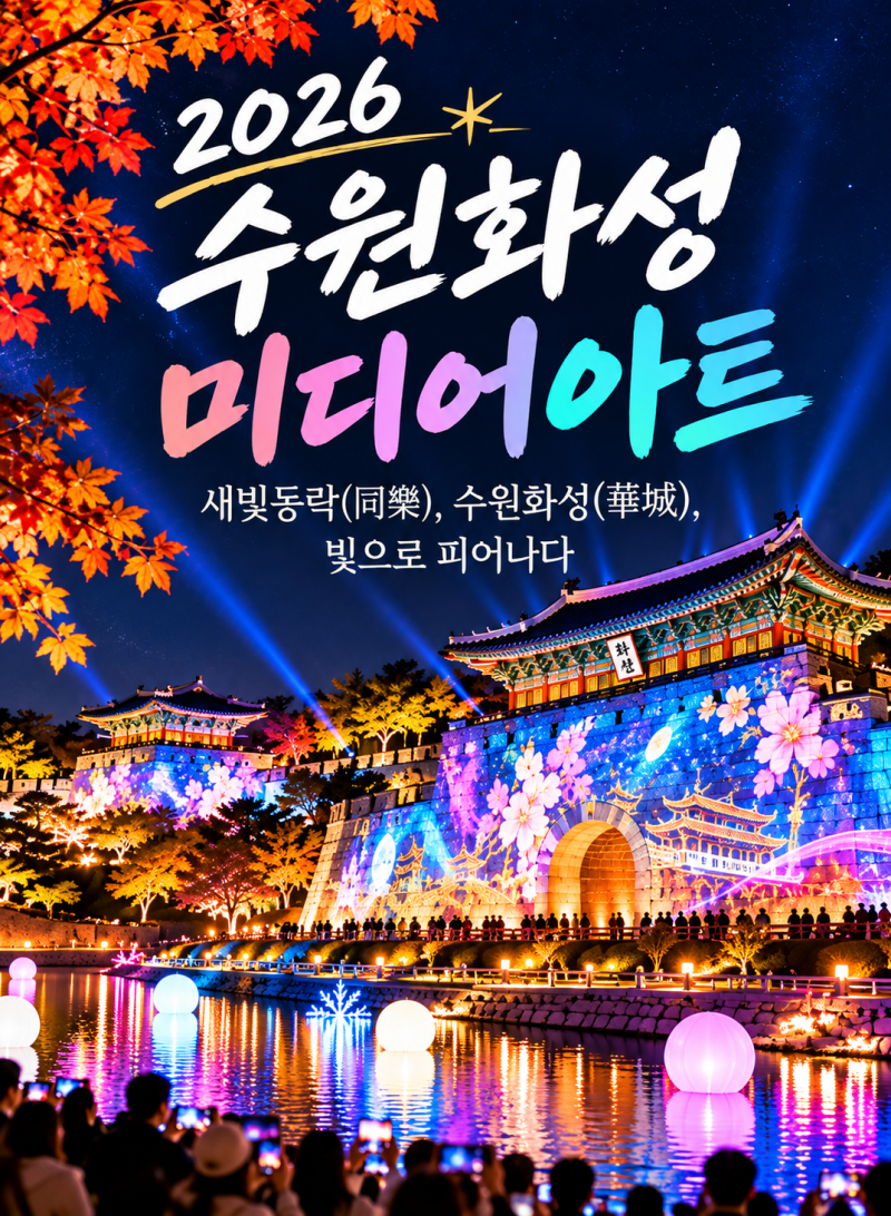 2026 수원화성 미디어아트 일정｜이번 주말 수원 행사 가볼만한 곳