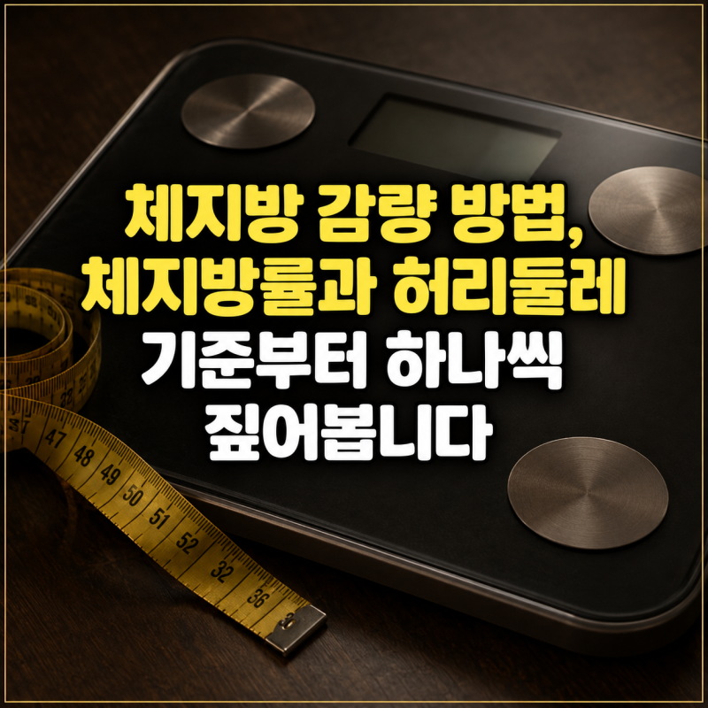 체지방 감량 방법, 체지방률과 허리둘레 기준부터 하나씩 짚어봅니다