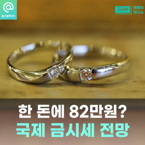 "한 돈에 82만원이라니" 국제 금 시세 순금 한 돈 가격 전망 이럴 수가