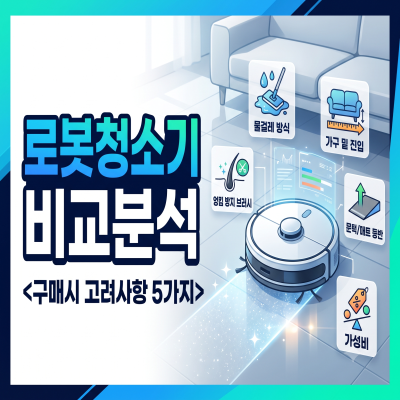 로보락로봇청소기 비교하다 지친 분들 필독! 구매시 고려사항 5가지