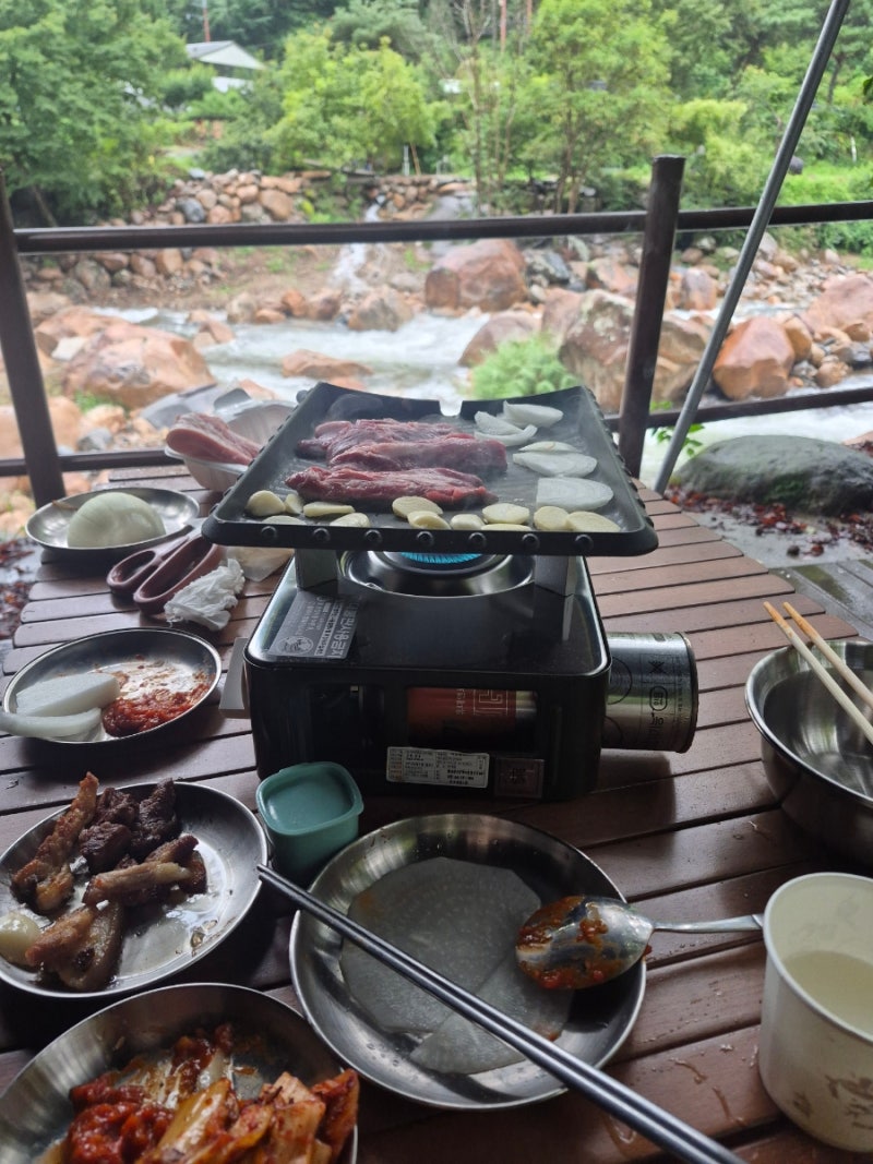 지리산국립공원 내원사자동차야영장, 우중캠핑!