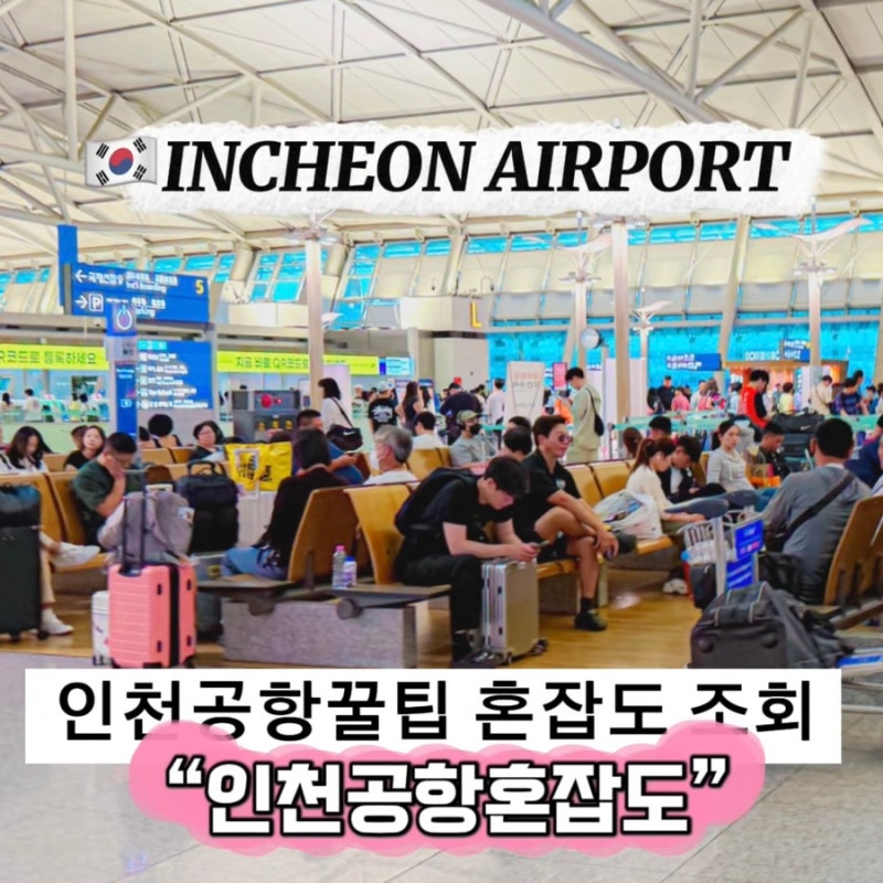 인천공항 출국장 혼잡도 확인하는 법 실시간 대기시간 출국 몇시간 전?