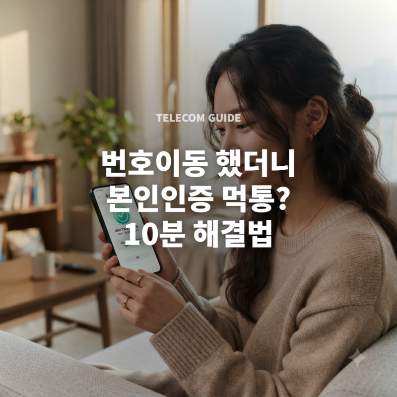 번호이동 후 휴대폰 본인인증 끊김 여부와 PASS·금융인증 재설정법