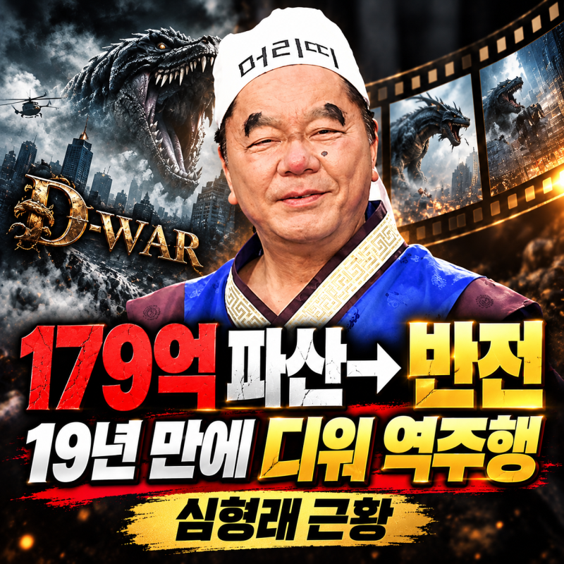 심형래 179억 파산후19년 만에 ‘디워’ 역주행