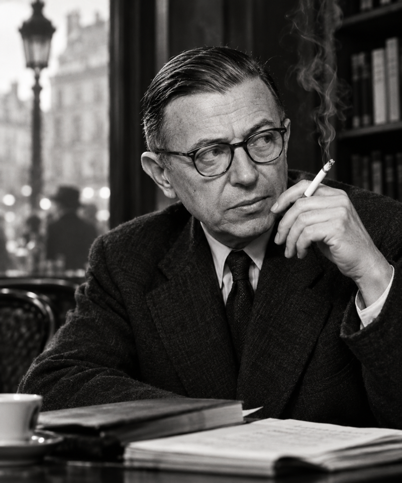 Biography of Sartre - The Meaning of 'Hell is Other People', Existence Precedes Essence, Engagement