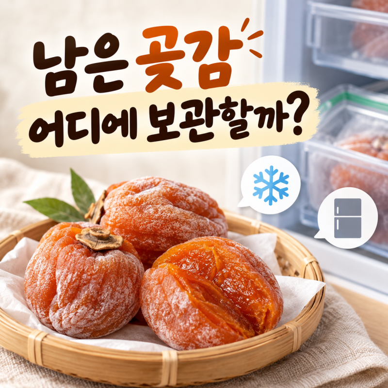 곶감 보관 방법 반건시·건시 냉장 냉동 어떻게 할까?