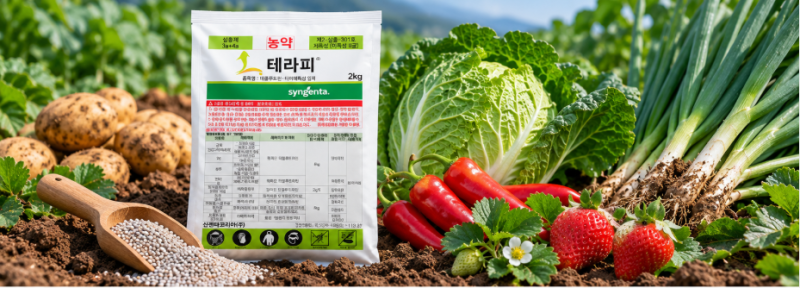 테라피 농약, 토양해충부터 지상부 해충까지 한 번에! 정식 전부터 작물을 보호하는 살충제