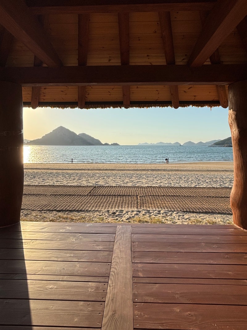 【群山】仙遊島日帰りコース、セマングム防潮堤、長者島、仙遊島海水浴場の夕焼け