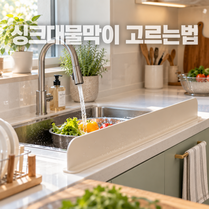 싱크대물막이 다이소에서 3번 실패하고 알게 된 고르는법