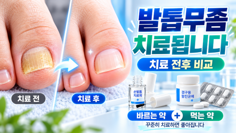 발톱무좀은 치료할 수 있습니다, 바르는 약과 먹는 약의 차이부터 완치·재발 관리까지