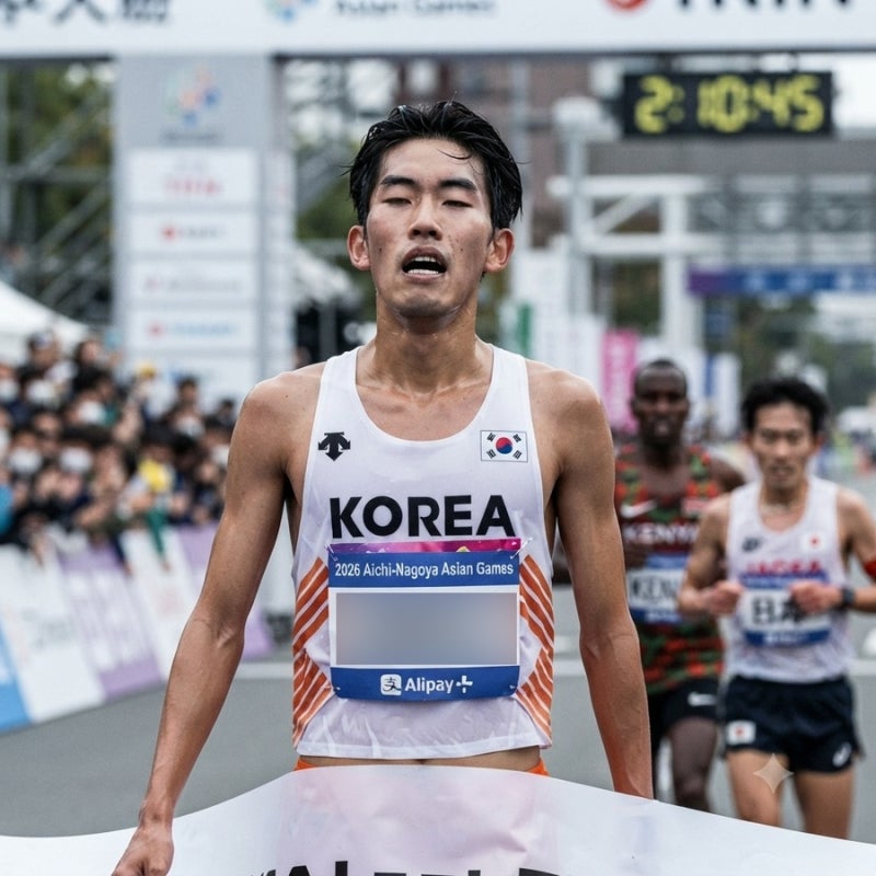 넘사벽 메달권 한국 남자 마라톤 메달 불발…박민호 8위, 동메달과 3분22초 격차