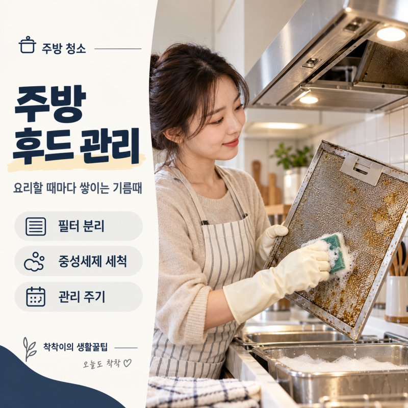요리할 때마다 쌓이는 기름때, 주방 후드 관리 어떻게 할까?