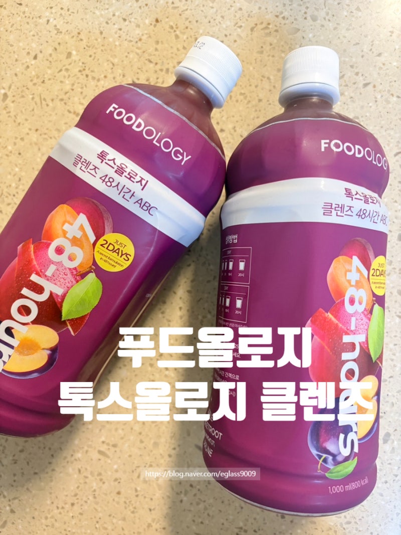 [푸드올로지] 톡스올로지 클렌즈 48시간 ABC 내돈내산 후기,먹는법, 보식까지