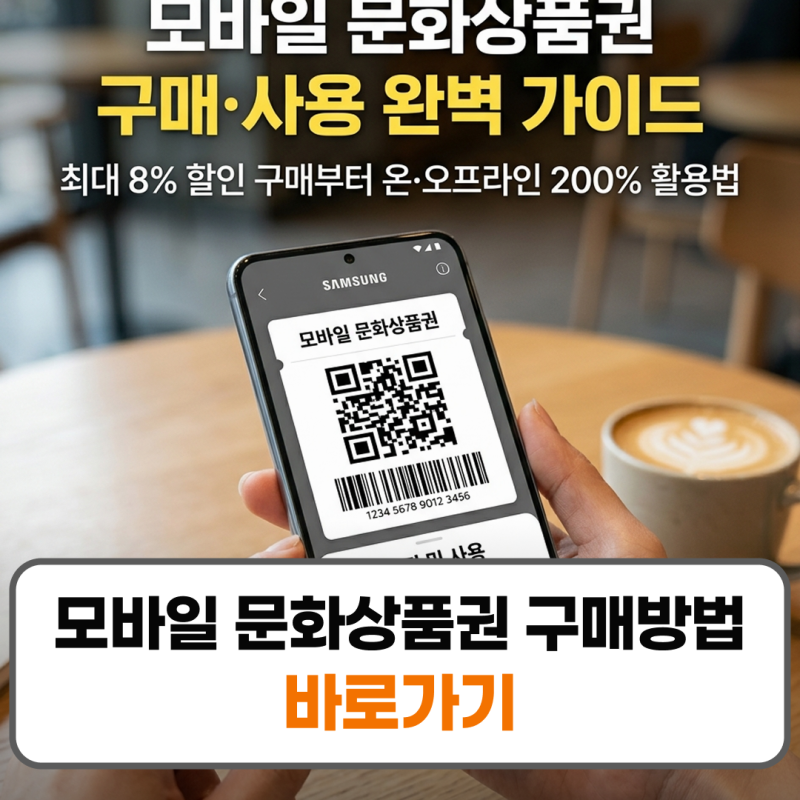 모바일 문화상품권 구매방법 사용법 컬쳐랜드 충전