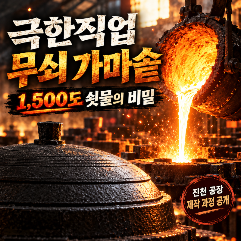 극한직업 무쇠 가마솥 진천 공장 어디? 1,500도 쇳물로 만드는 과정