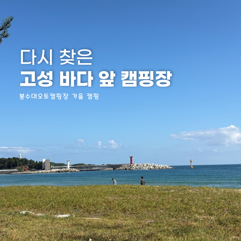 If You Want to Camp While Watching the Sea in Goseong, This is the Place! Bongsuidae Auto Campground