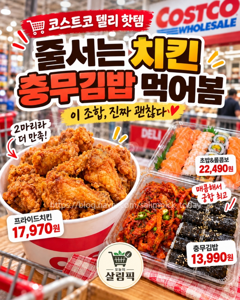 코스트코 줄 서서 사는 프라이드치킨, 충무김밥까지 먹어보니