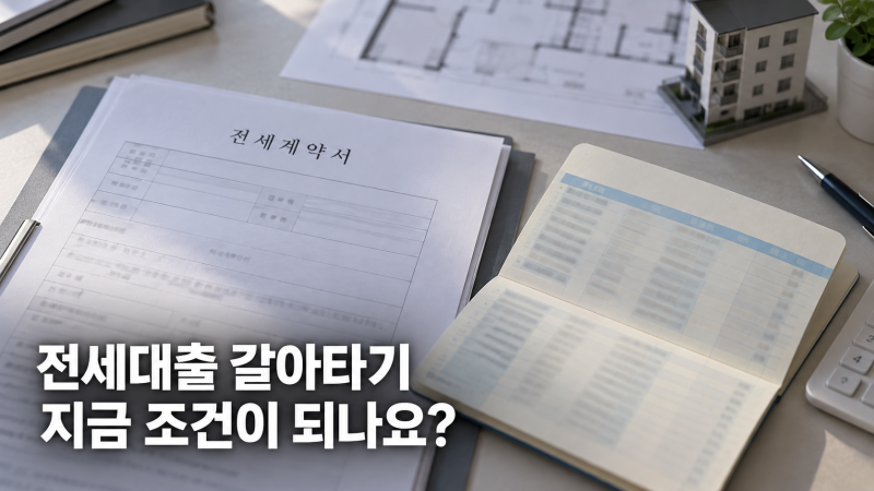 전세대출 갈아타기, 아무 때나 안 되는 이유