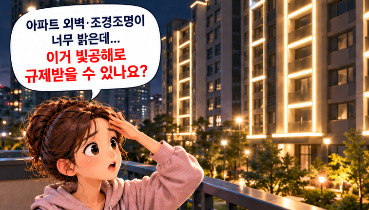 아파트 외벽·조경조명이 너무 밝으면 빛공해로 규제받을까