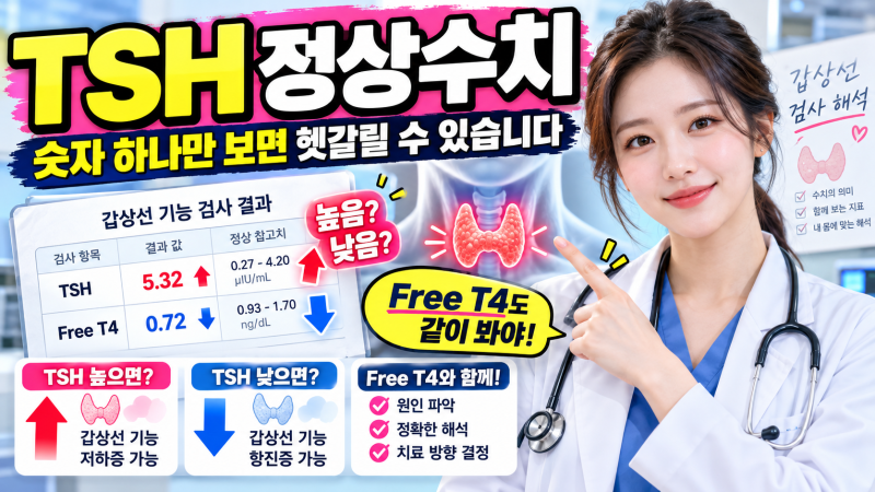 TSH 정상수치, 숫자 하나만 보면 갑상선 검사에서 헷갈릴 수 있습니다