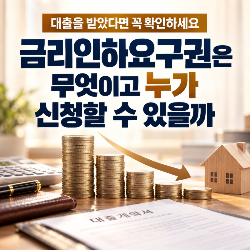 금리인하요구권은 무엇이고 누가 신청할 수 있을까