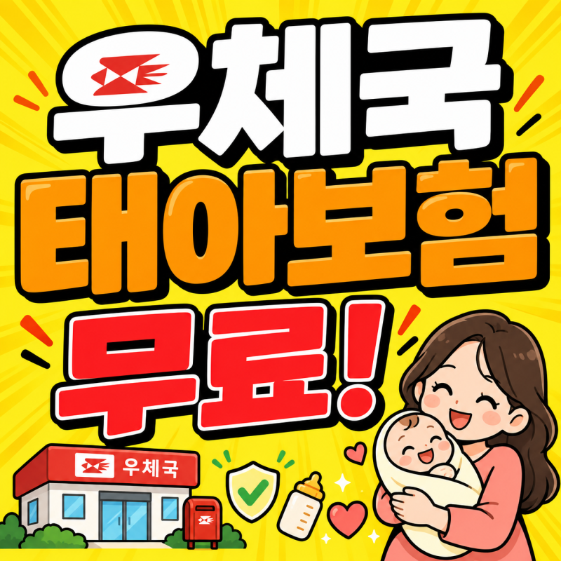 우체국 태아보험 무료 가입방법 보장 서류 총정리