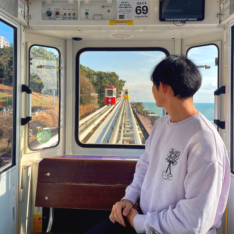 海雲臺藍線公園海濱列車：釜山天空艙預訂路線
