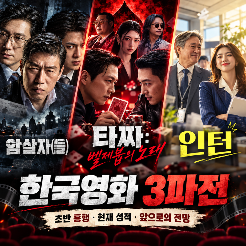 암살자(들)·타짜: 벨제붑의 노래·인턴 흥행 성적｜추석 극장가 한국영화 3파전, 앞으로 누가....