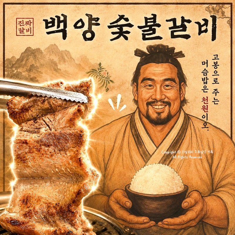 돼지갈비 1인분 3,300원?가성비 좋은 대구 신상 맛집 백양숯불갈비 용산점