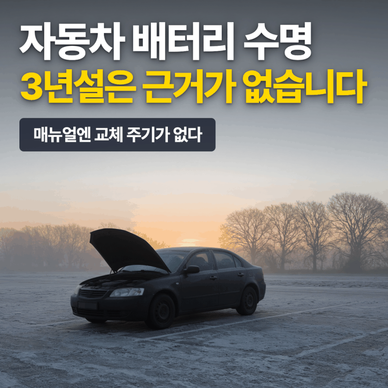 자동차 배터리 수명, 3년설은 근거가 없습니다