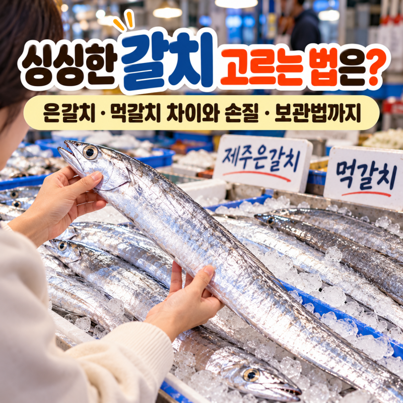 싱싱한 갈치 고르는 법은? 은갈치·먹갈치 차이와 손질·보관법까지