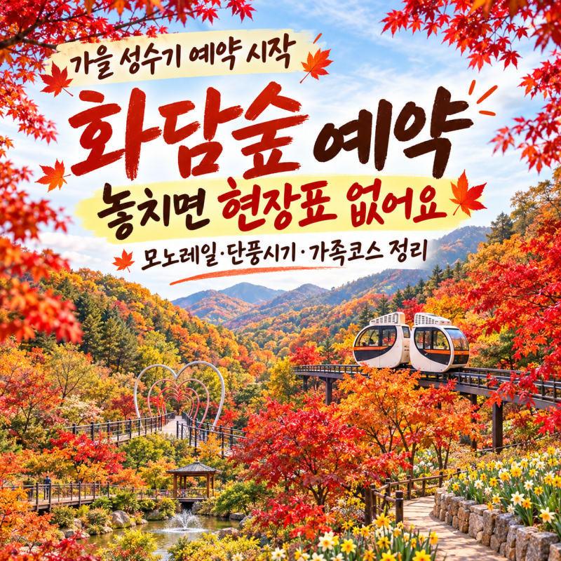 곤지암 화담숲예약 언제제 어디서? 놓치면 성수기엔 현장표 없어요