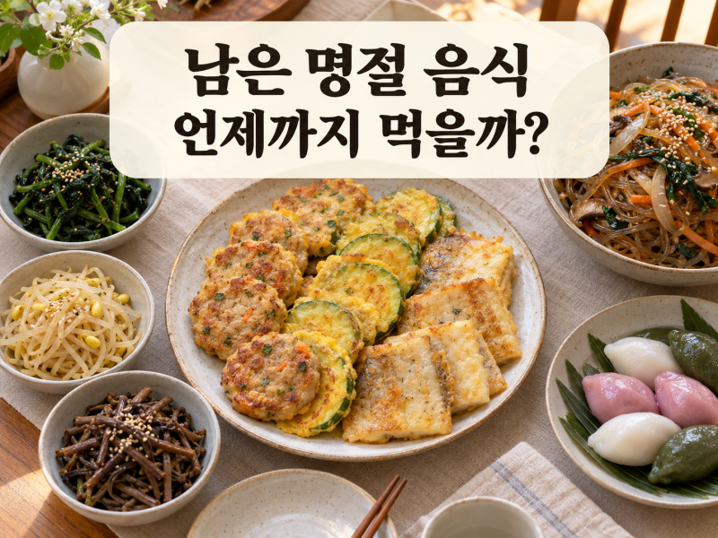명절 음식 보관기간｜전·나물·잡채, 언제까지 먹어도 될까?