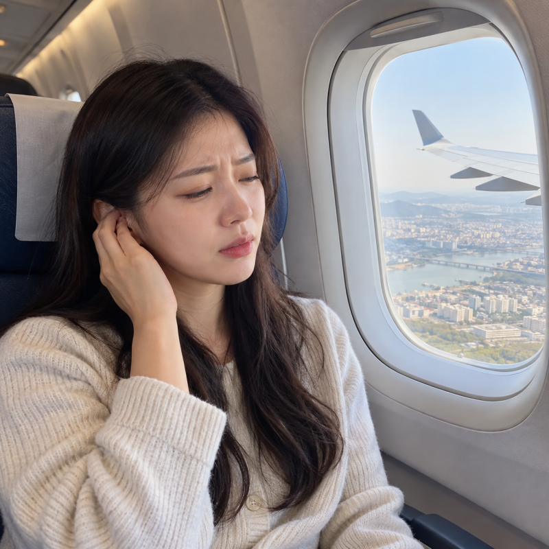 비행기 착륙 전 귀 먹먹하고 아플 때 해결법｜기내에서 바로 할 5가지