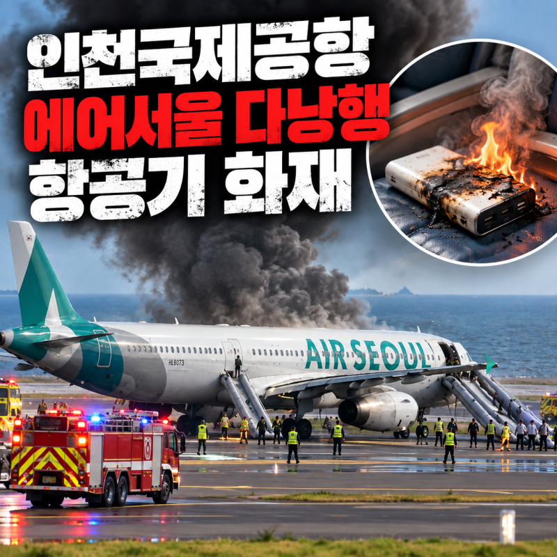 다낭행 항공기 화재 인천국제공항 에어서울 불의 시발점은 !