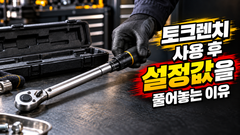 [공구] 토크렌치 사용 후 설정값을 풀어놓는 이유