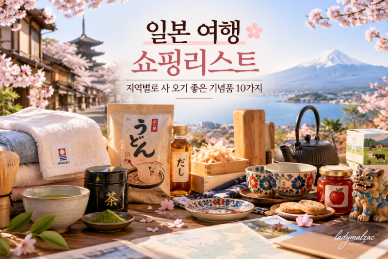 일본 여행 쇼핑리스트｜지역별로 사 오기 좋은 기념품 10가지