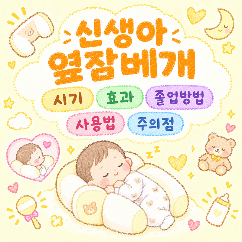 신생아 옆잠베개 시기, 효과와 졸업방법까지 총정리