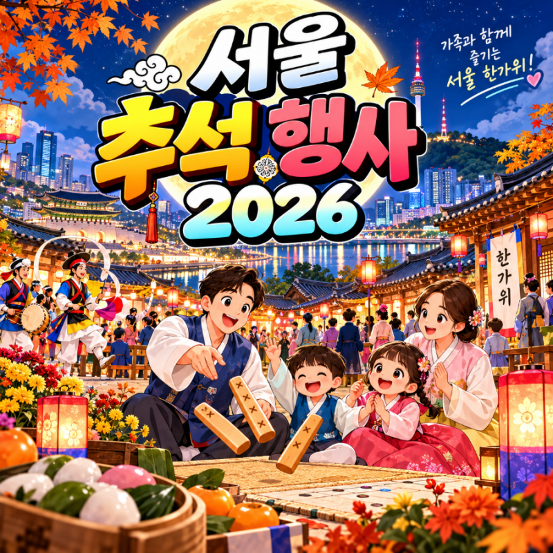 서울 추석 행사 2026 총정리｜가족과 함께 가볼 만한 서울 한가위 행사