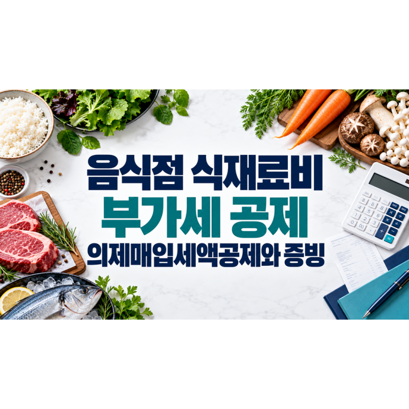음식점 식재료비도 부가세 공제가 될까요?｜의제매입세액공제와 증빙 정리