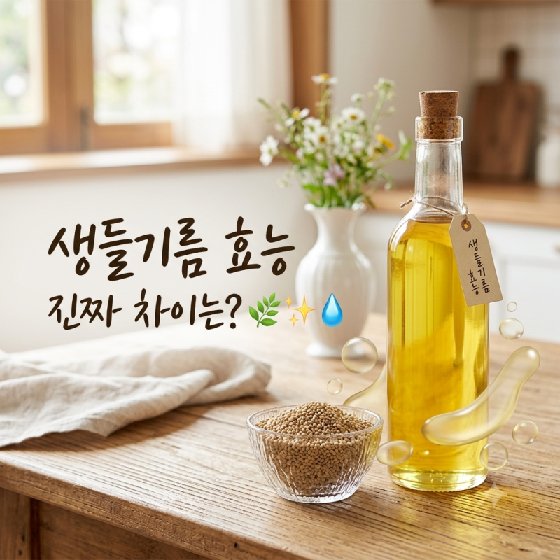 생들기름 효능, 들기름과 무엇이 다를까? 먹는 법·보관법 정리