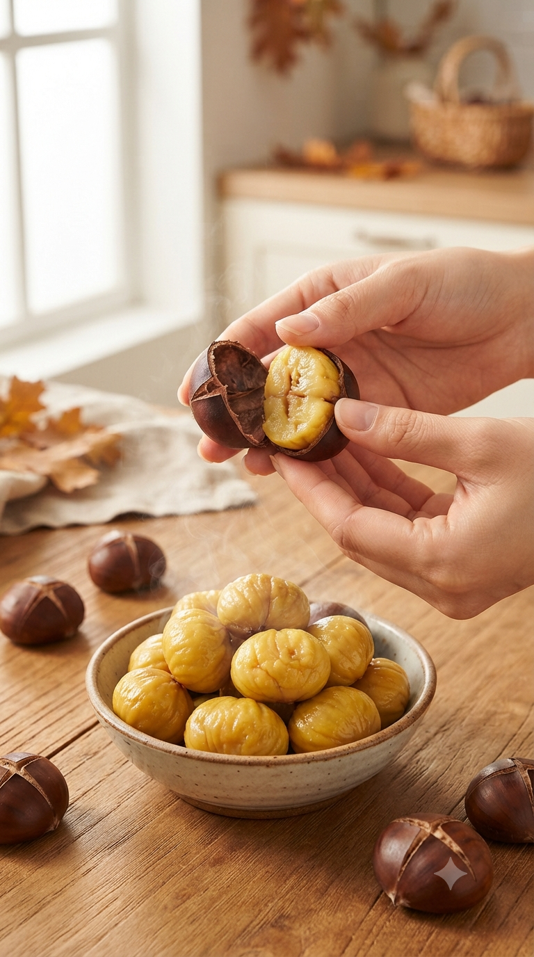가을 제철 간식의 정석, 밤 맛있게 삶는 법 및 쉽게 까는 꿀팁