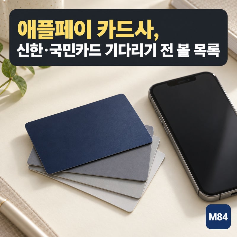 애플페이 카드사, 신한·국민카드를 기다리고 있었다면 먼저 볼 목록이 따로 있습니다