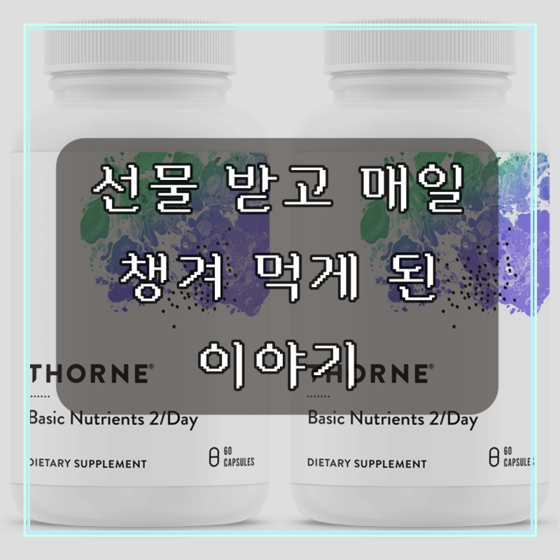 쏜리서치 베이직 뉴트리언트 투퍼데이 소프트젤 캡슐