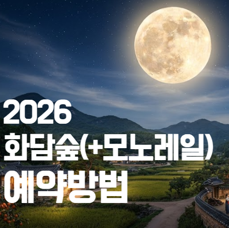2026 화담숲 예약 방법, NOL 예매부터 모노레일 추가 예약까지 순서 정리